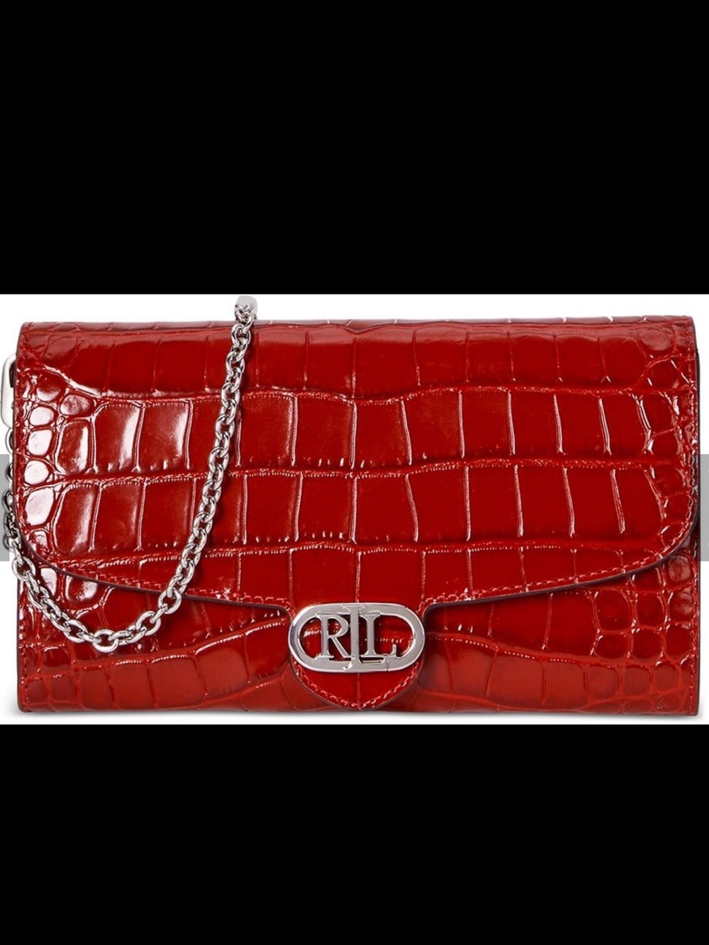 Lauren Ralph Lauren
Croc Embossed Medium Adair Crossbody Bag